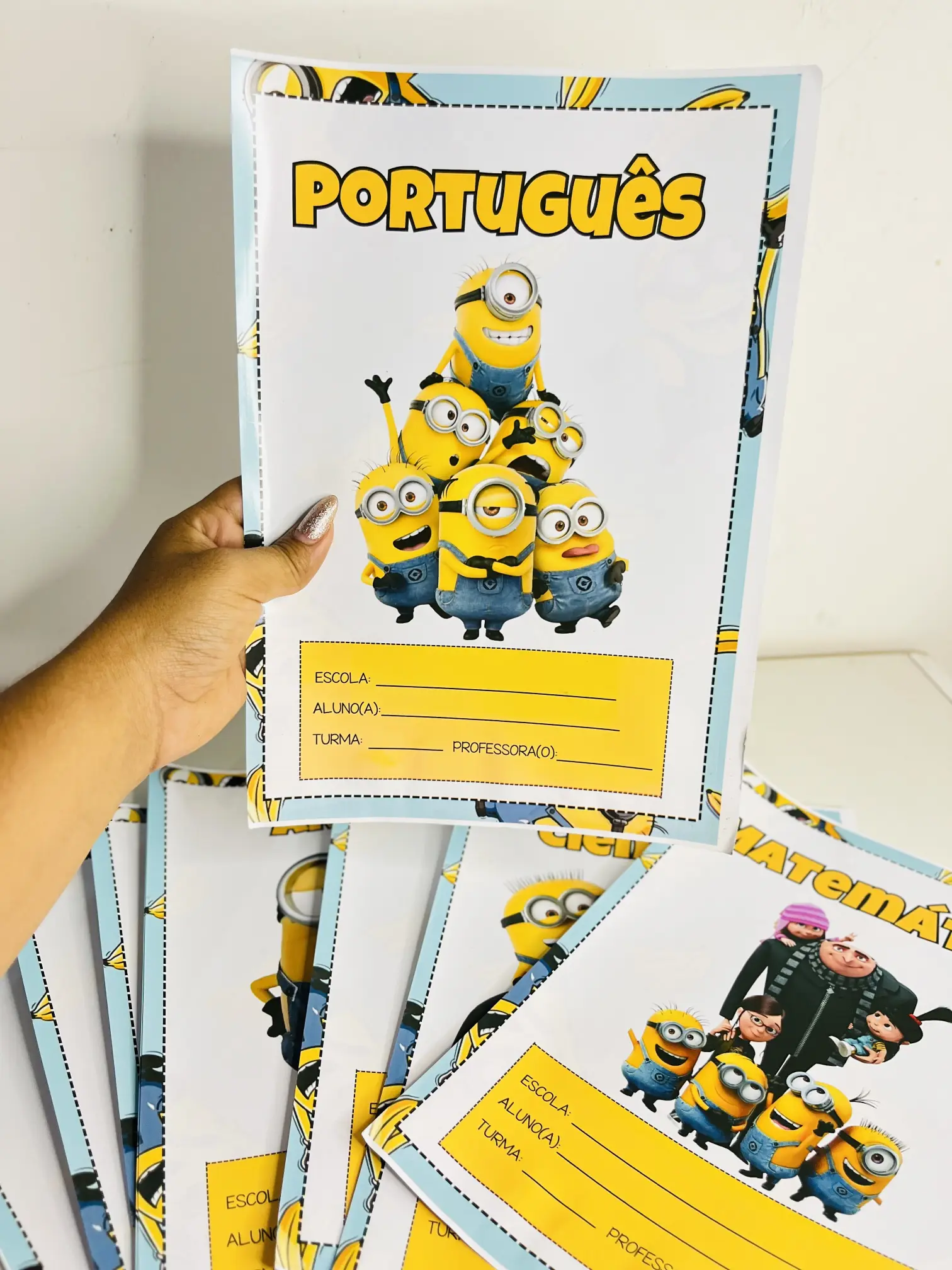 Capa Caderno Minions